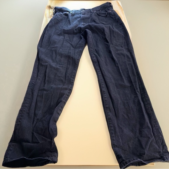 A&F Abercrombie & Fitch Men’s Black Stretch Jeans 34W Athletic Loose - Picture 2 of 9